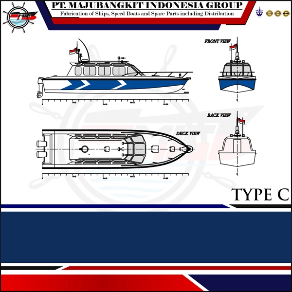 CREW BOAT 12 METER (All Type Outboard)